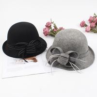 Fashion Sheep Hat Stereo Bow Feather Hat Nhxo150398 main image 3