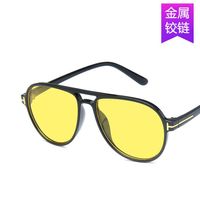 Double Faisceau Lunettes De Soleil Rétro Europe Et En Amérique 2019 Nouveau Xue Zhiqian Même Style Lunettes De Soleil 5123 Lunettes De Soleil En Métal Charnière main image 6