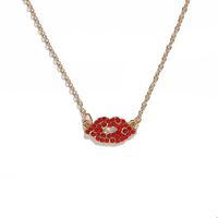 Fashion Heart Shaped Devi S Eyes Lips Necklace Earrings Nhjq150485 main image 9