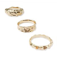 Simple Alloy Geometric Twisted Ring Set Nhpv150488 main image 5