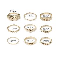 Simple Alloy Geometric Twisted Ring Set Nhpv150488 main image 6