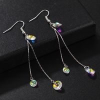 New Chain Colorful Crystal Earrings Nhpf150490 main image 4