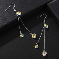 New Chain Colorful Crystal Earrings Nhpf150490 main image 5