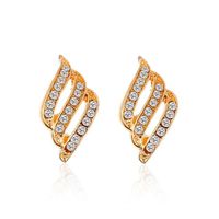 New Feather Studded Stud Earrings Nhdp150494 main image 6