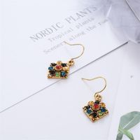 Fashion Diamond Retro Diamond Earrings Nhdp150508 main image 4