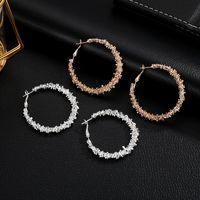 New Multi-thorn Circle Alloy Plating Hoop Earrings Nhdp150509 main image 3