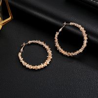 New Multi-thorn Circle Alloy Plating Hoop Earrings Nhdp150509 main image 4