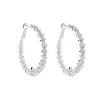 New Multi-thorn Circle Alloy Plating Hoop Earrings Nhdp150509 main image 7