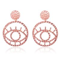 Fashion Alloy Openwork Contour Eye Earrings Nhdp150521 main image 7