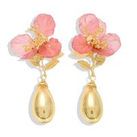 Fashion Diamond Pearl Alloy Flower Earrings Nhjq150523 main image 13