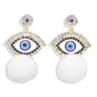 New Crystal Devil S Eye Fleece Ball Earrings Nhjq150526 main image 6