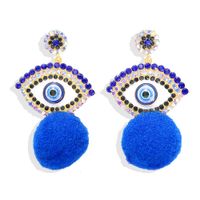 New Crystal Devil S Eye Fleece Ball Earrings Nhjq150526 main image 7