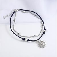 Simple Rope Sun Alloy Double-layer Anklet Nhpf150529 main image 4