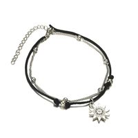Simple Rope Sun Alloy Double-layer Anklet Nhpf150529 main image 6