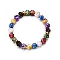 Fashion Rainbow Natural Agate Stone Bracelet Nhpf150544 main image 1