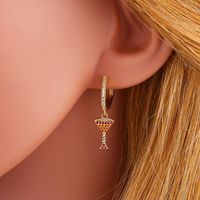 Fashion New Copper Inlaid Zircon Color Lightning Wine Glass Earrings Nhas150549 main image 6