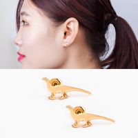 New Animal Ear Cuff Dinosaur Antique Clip Earrings Silver Gold Nhdp150552 main image 3
