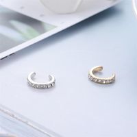 New Diamond Ear Cuff Copper U-shaped Clip Earrings Nhdp150553 main image 3