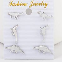 New Animal Ear Cuff Dinosaur Antique Clip Earrings Silver Gold Nhdp150552 main image 8