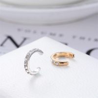 New Diamond Ear Cuff Copper U-shaped Clip Earrings Nhdp150553 main image 5