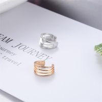 Simple Cuff Copper Clip Earrings Nhdp150554 main image 3