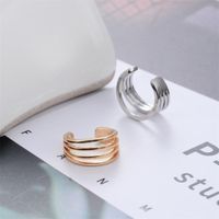 Simple Cuff Copper Clip Earrings Nhdp150554 main image 5