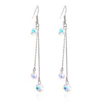 New Chain Colorful Crystal Earrings Nhpf150490 sku image 1