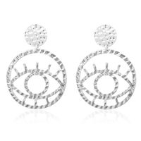 Fashion Alloy Openwork Contour Eye Earrings Nhdp150521 sku image 3