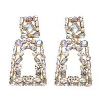 Fashion Diamond Pearl Alloy Flower Earrings Nhjq150523 sku image 1