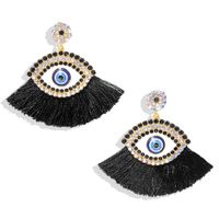 New Crystal Devil S Eye Fleece Ball Earrings Nhjq150526 sku image 6