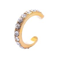 New Diamond Ear Cuff Copper U-shaped Clip Earrings Nhdp150553 sku image 1