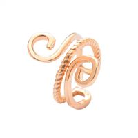 Fashion Double Twisted Ear Cuff Copper Clip Earrings Nhdp150558 sku image 1