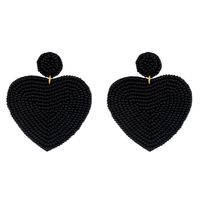Beaded Heart-shaped Earrings Nhas150813 main image 7