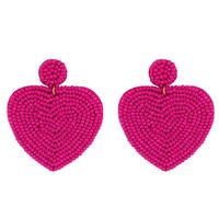 Beaded Heart-shaped Earrings Nhas150813 main image 9