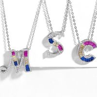 Stylish Diamond-studded 26-letter Necklace Nhas150820 main image 1