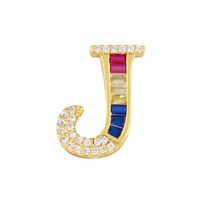 Elegante Collar De 26 Letras Con Tachuelas De Diamantes Nhas150820 sku image 9
