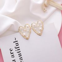 Fashion Size Pearl Love Five-pointed Star Earrings Nhms151022 main image 11