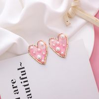 Fashion Size Pearl Love Five-pointed Star Earrings Nhms151022 main image 7