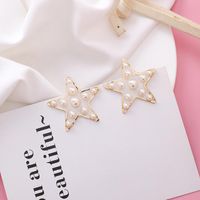 Pendientes De Estrella De Cinco Puntas Love Fashion Pearl Nhms151022 main image 9