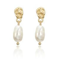 Pearl Alloy Earrings Nhpf151094 main image 2