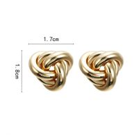 Irregular Ring Combination Flower Shaped Stud Earrings Nhpf151098 main image 3