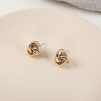 Irregular Ring Combination Flower Shaped Stud Earrings Nhpf151098 main image 5