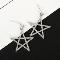 Pentagram Full Diamond Earrings Nhdp151113 main image 5