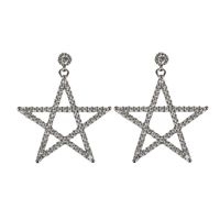 Pentagram Full Diamond Earrings Nhdp151113 main image 6
