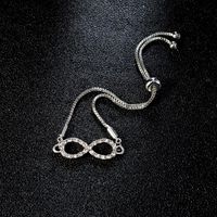 Simple Diamond 8-shaped Bracelet Nhpv151132 main image 4