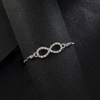 Simple Diamond 8-shaped Bracelet Nhpv151132 main image 5