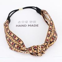 Retro Triangle Knit Rat Bands Houndstooth Headband Nhou151153 sku image 4