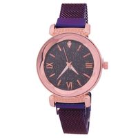 Best-vendeur Sur Douyin En Stock En Gros Femmes Étoilé De Quartz Montre Paresseux Montre Bracelet Aimant Aimant Montre Usine main image 4