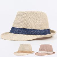 Koreanische Version Des Trend Igen Sommer Neuen Unisex Gras Paar Jazz Zylinder Strand Hut Sonnenhut Sonnencreme Sonnenhut main image 1