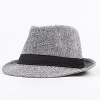 جديد تقليد الكتان الترفيه القش قبعة الكورية صياد قبعة شاطئ قبعة sku image 4